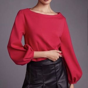 Anthropologie Maeve Corset Back Sweatshirt